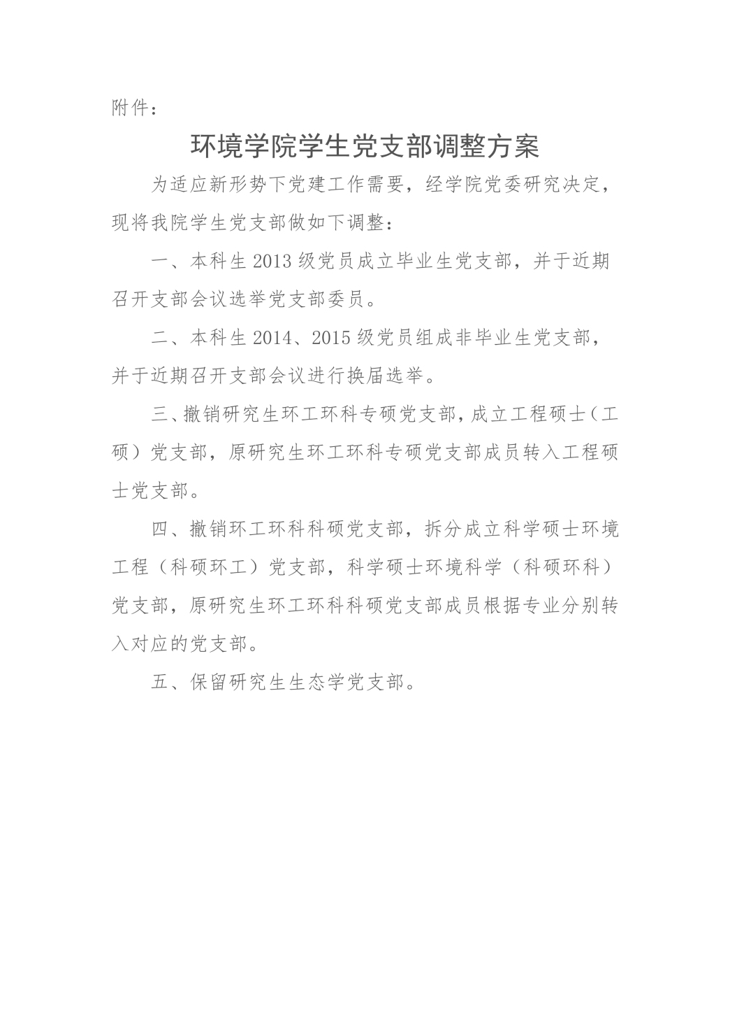 关于15vip太阳集团官网学生党支部调整的决定